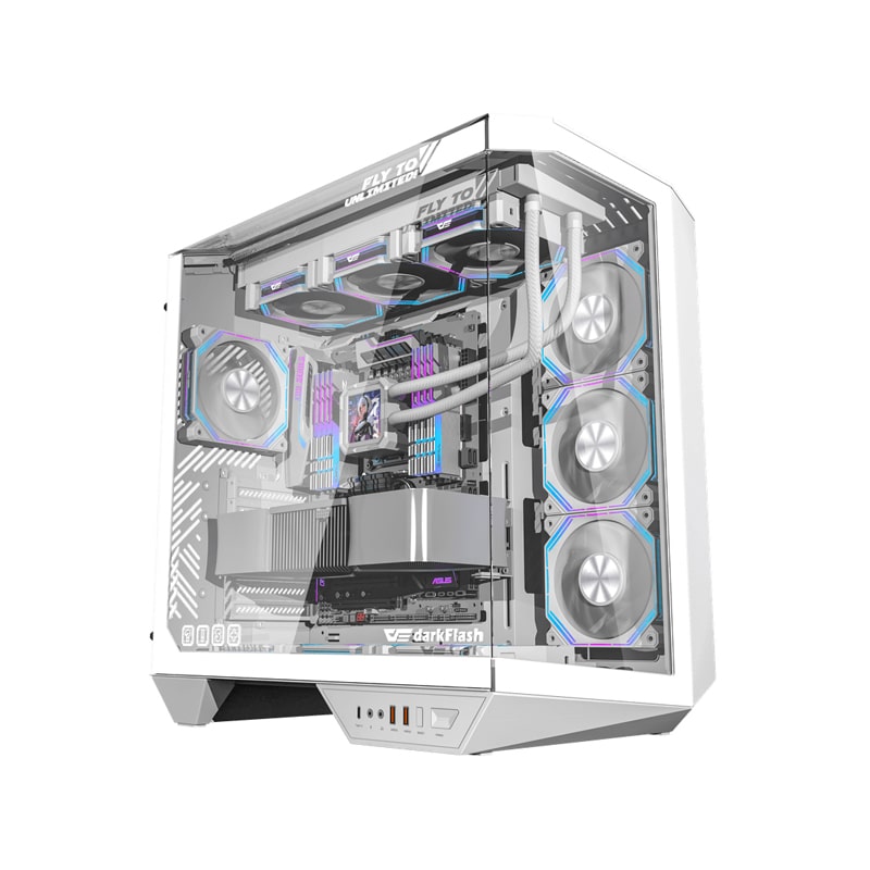 کیس کامپیوتر دارک فلش مدل DY470 ATX WH