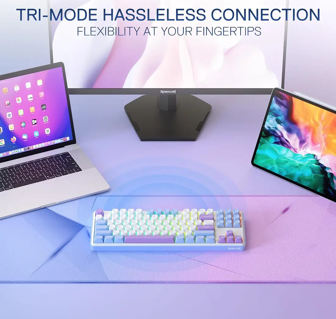کیبورد گیمینگ ردراگون K707 WBP PRO RGB