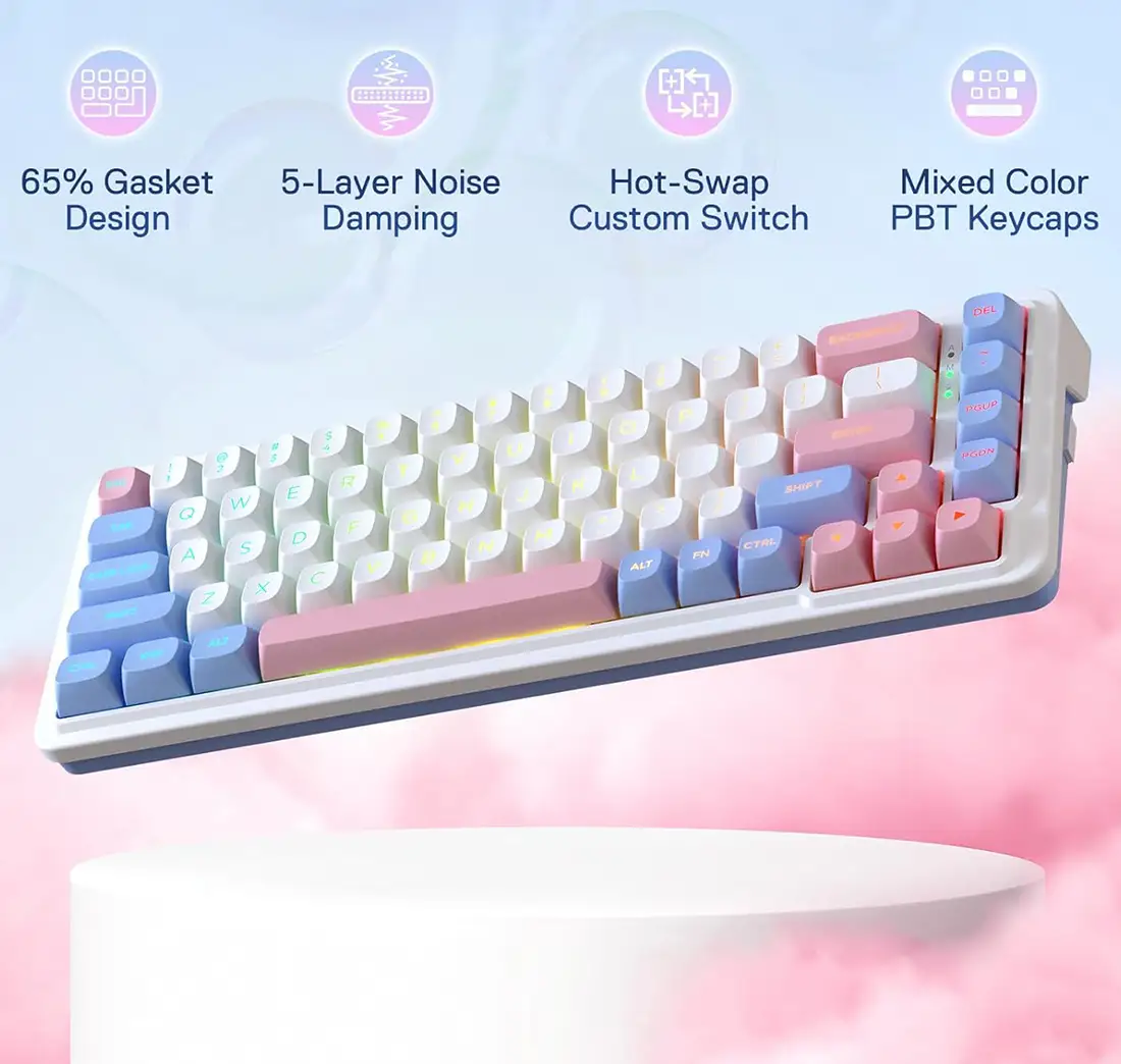 کیبورد گیمینگ ردراگون K709 PRO WBP RGB