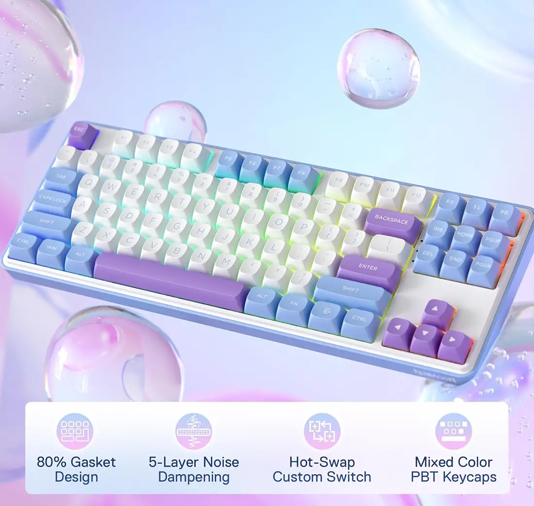 کیبورد گیمینگ ردراگون K707 WBP PRO RGB