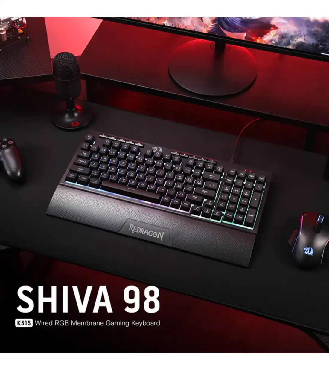 کیبورد گیمینگ ردراگون SHIVA K515 RGB
