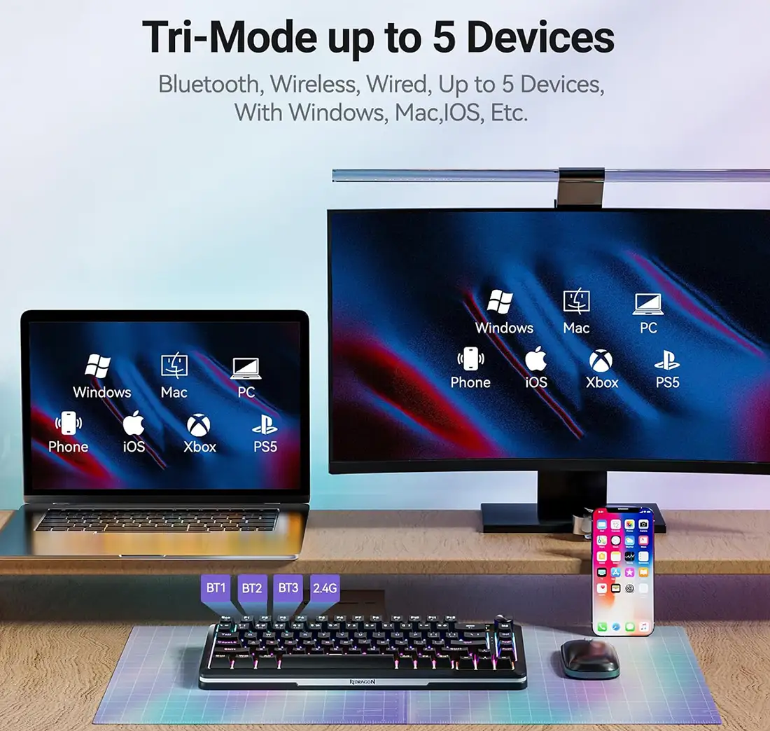کیبورد گیمینگ ردراگون K708 PRO RGB