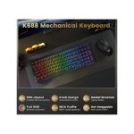 کیبورد بی سیمباسیم مکانیکال گیمینگ ردراگون مدل BRAGI K688 GB PRO RGB