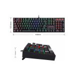 کیبورد مکانیکال گیمینگ ردراگون مدل MITRA K551 V2 RGB