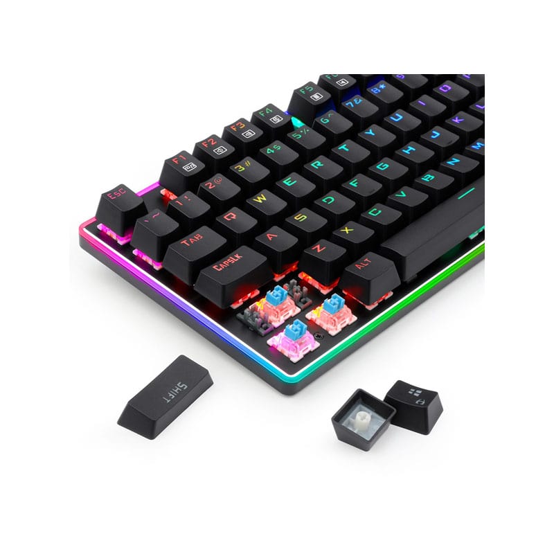 کیبورد مکانیکال گیمینگ ردراگون مدل Ratri K595 RGB سوئیچ آبی 6 کیبورد مکانیکال گیمینگ ردراگون مدل Ratri K595 RGB سوییچ مشکی