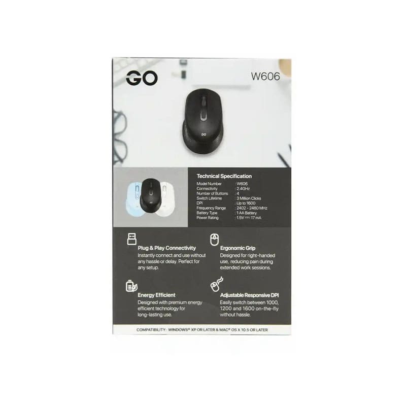 موس بی سیم فنتک مدل W606 4 موس بی سیم فنتک مدل W606