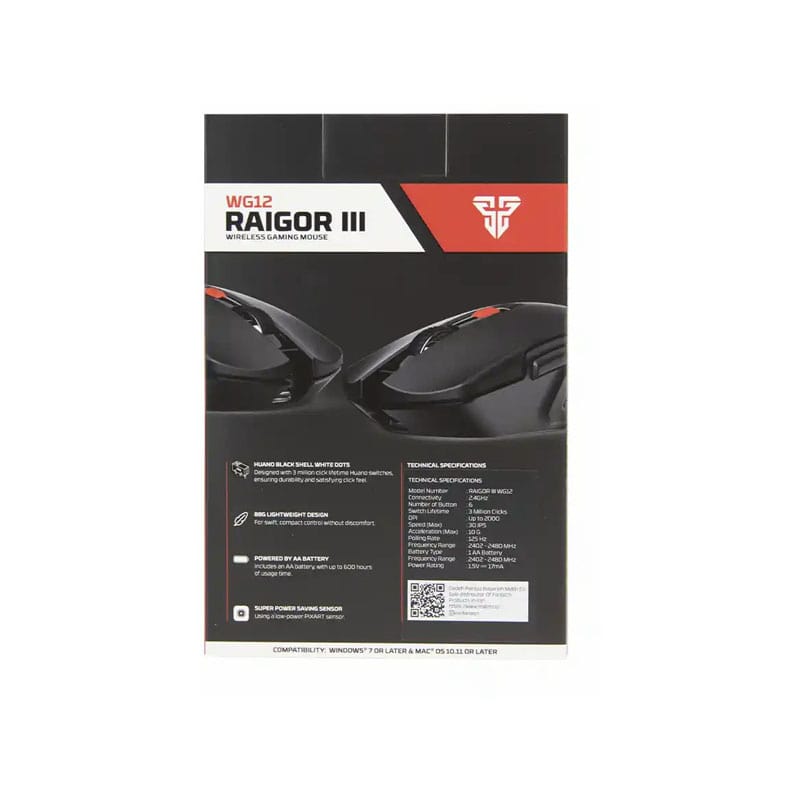 موس گیمینگ بی سیم فنتک مدل RAIGOR III WG12 7 موس گیمینگ بی سیم فنتک مدل RAIGOR III WG12