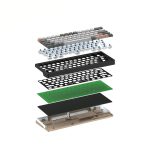 کیبورد بی سیم گیمینگ فنتک مدل ATOM PRO63 MK912 سوییچ آبی