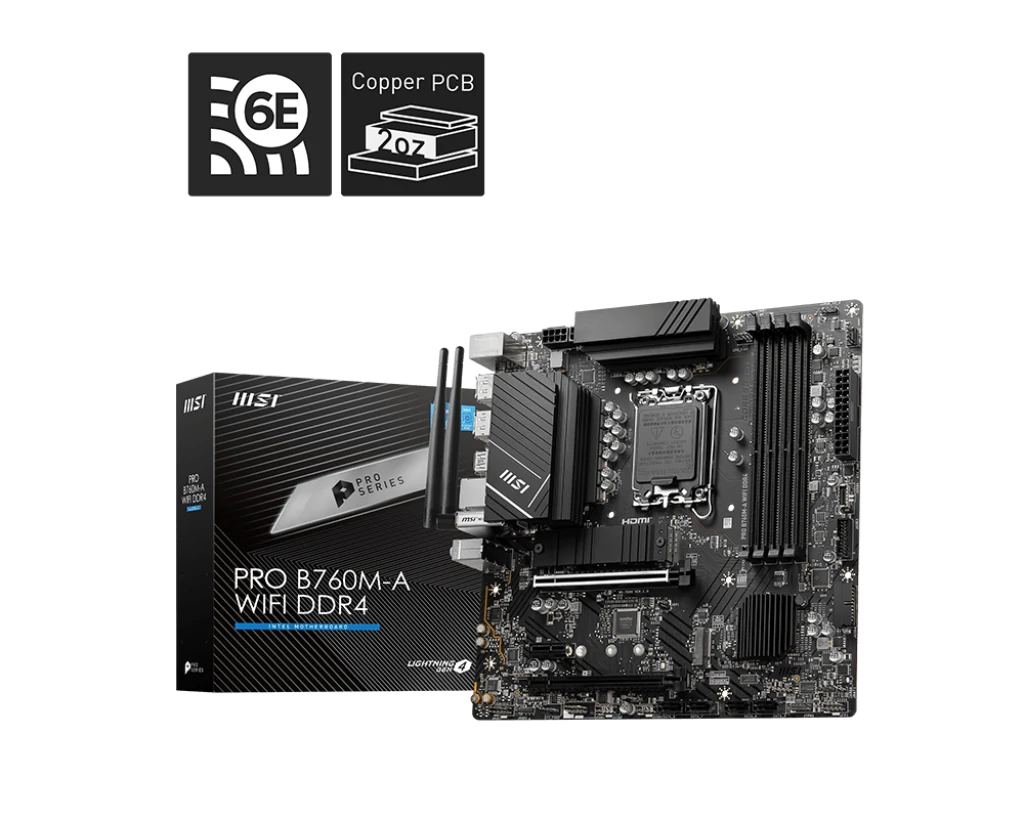 مادربرد ام اس آی PRO B760M-A WIFI DDR4