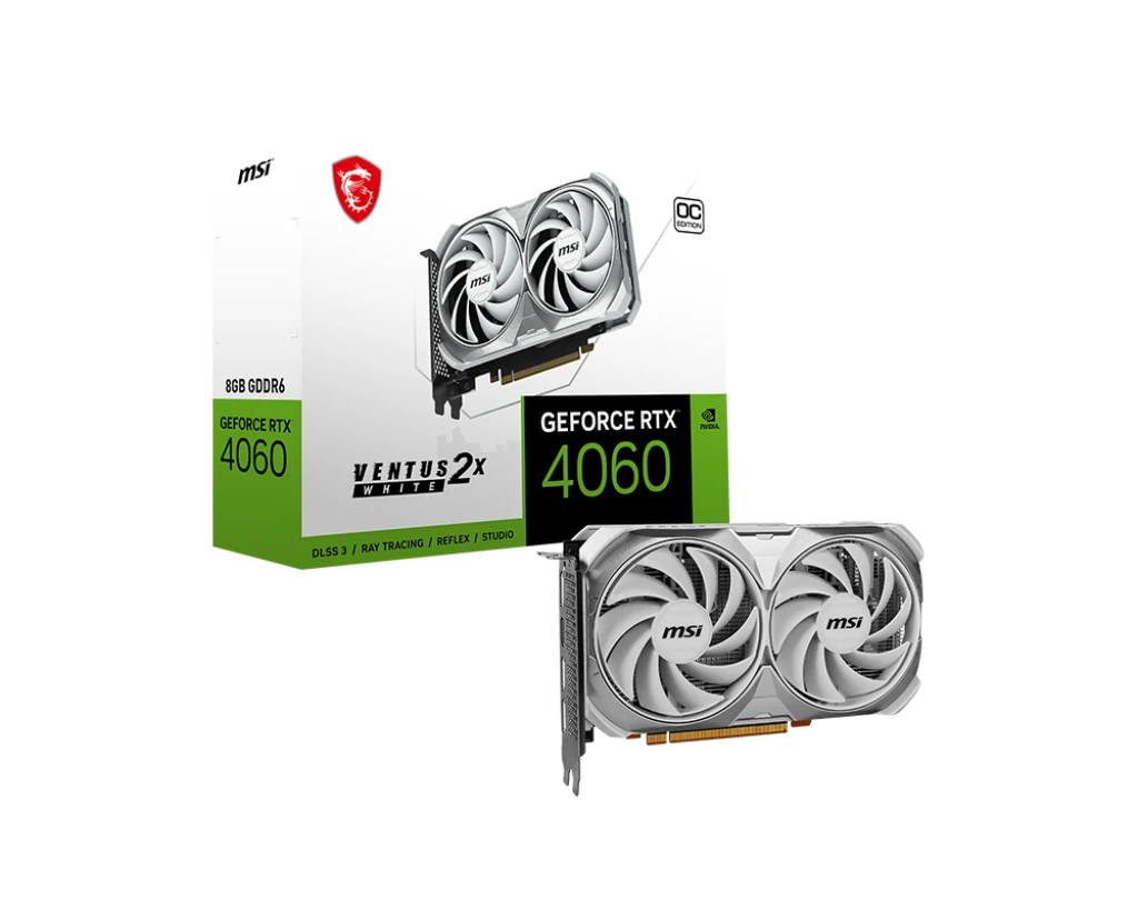 کارت گرافیک MSI RTX 4060 VENTUS 2X WHITE 8GB OC