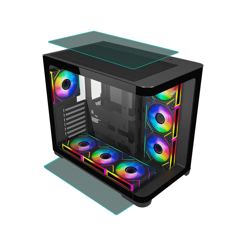 کیس گیمینگ اوست AWEST GT-AQ18-MB 6 کیس گیمینگ اوست AWEST GT-AQ18-MB