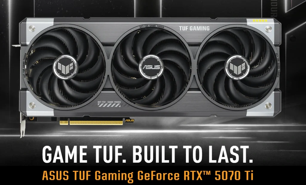 کارت گرافیک ایسوس ASUS TUF Gaming RTX 5070 Ti OC Edition