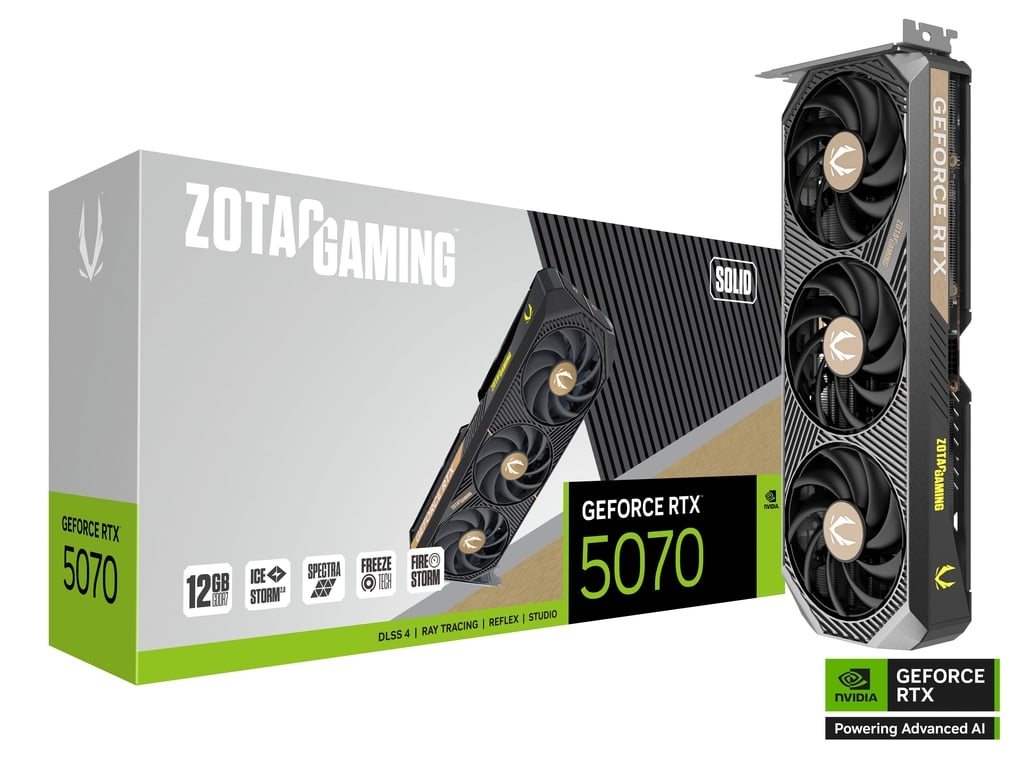 کارت گرافیک ZOTAC GAMING GeForce RTX 5070 SOLID 12GB 6 کارت گرافیک ZOTAC GAMING GeForce RTX 5070 SOLID
