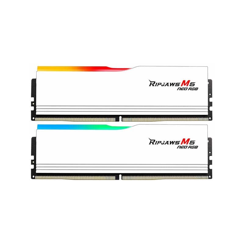 رم جی اسکیل مدل Ripjaws M5 Neo RGB 32GB (2×16GB) DDR5 6000MHz CL36 white
