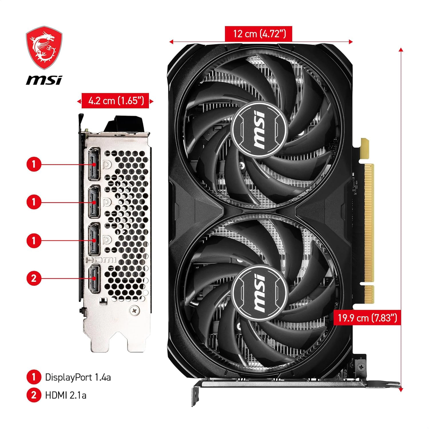 کارت گرافیک MSI RTX4060 Ti VENTUS 2X 16G OC