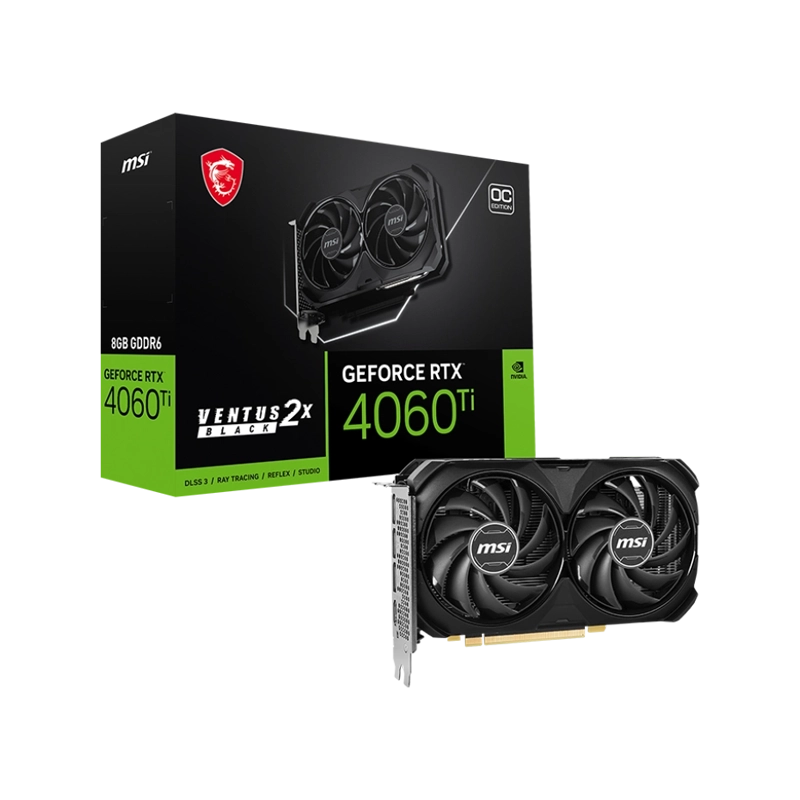 کارت گرافیک ام اس آی GeForce RTX4060 Ti VENTUS 2X 8GB OC GDDR6 1 کارت گرافیک ام اس آی GeForce RTX4060 Ti VENTUS 2X 8GB OC GDDR6