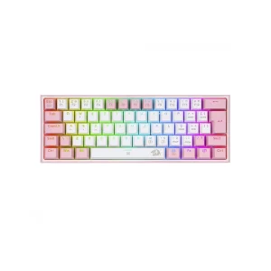 کیبورد گیمینگ Redragon K617 FIZZ White-Pink