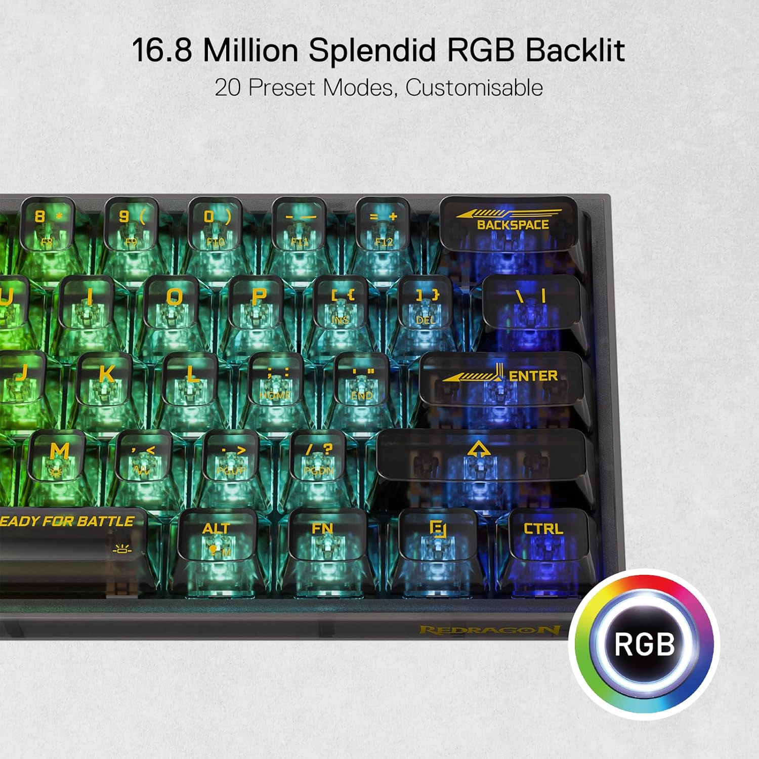کیبورد گیمینگ Redragon K617 CTP RGB