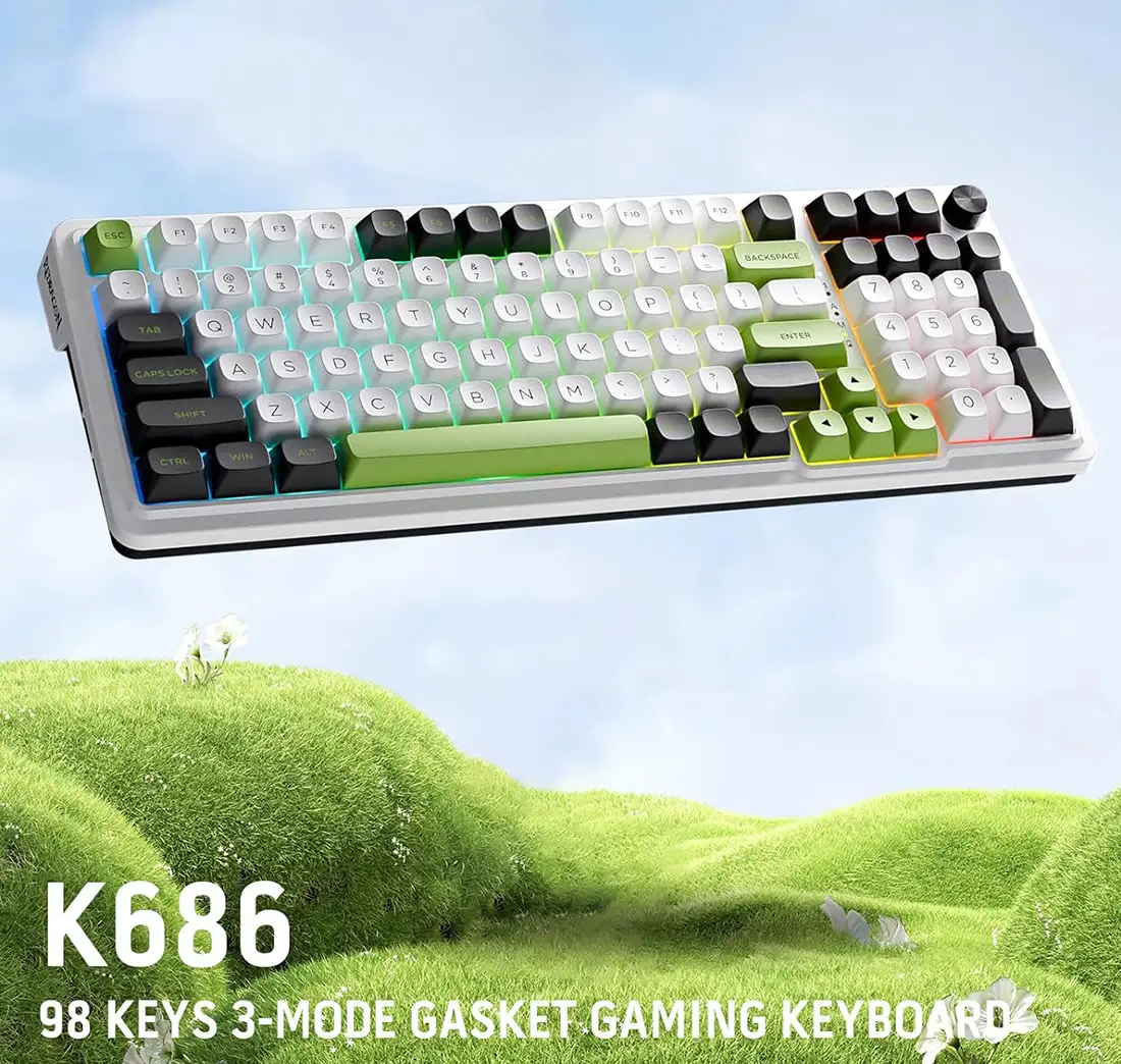 کیبورد گیمینگ Redragon EISA K686 WBG PRO