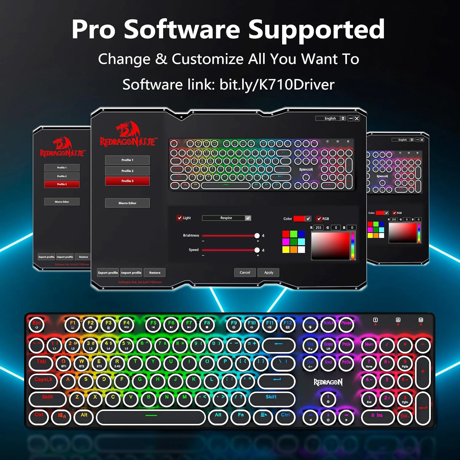 کیبورد گیمینگ Redragon Flare K710 Pro