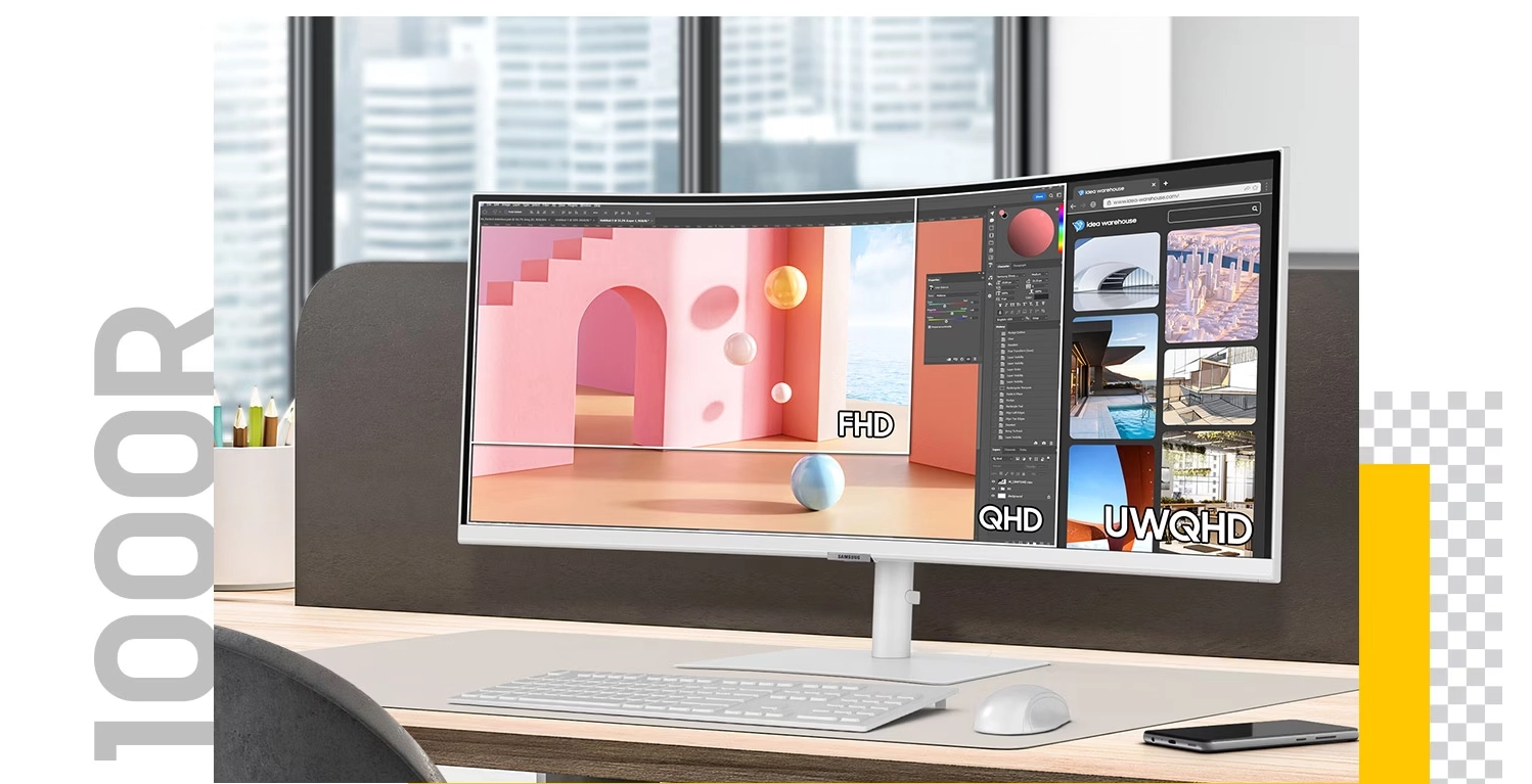 مانیتور سامسونگ S65TC LS34C650TAMXUE
