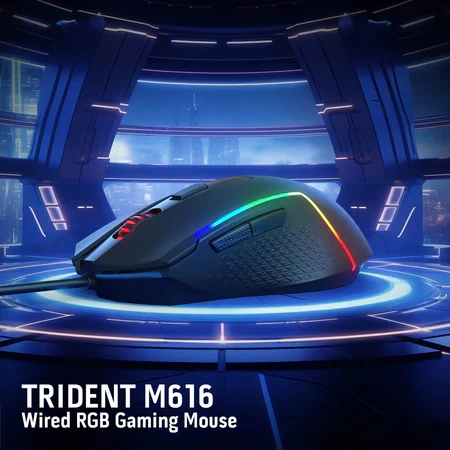 موس گیمینگ ردراگون M616 Trident Lite RGB