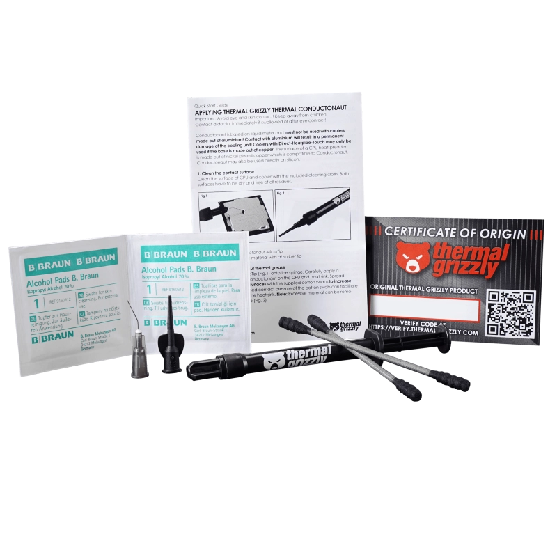 خمیر سیلیکون ترمال گریزلی Conductonaut Liquid Metal 5.0g 5 Conductonaut 5.0g