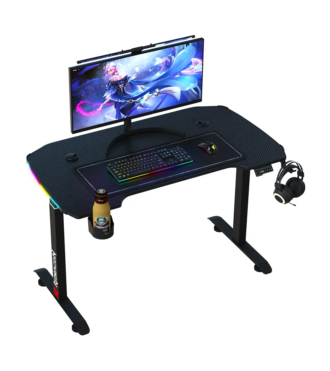 میز گیمینگ موتور دار ردراگون GD-3320-L 160cm RGB 4 میز گیمینگ موتور دار ردراگون GD-3320-L 160cm RGB