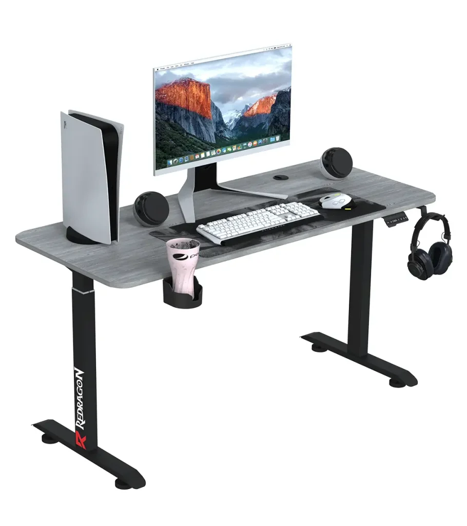 راهنمای خرید میز گیمینگ بهترین انتخاب برای تجربه بازی حرفهای 9 میز گیمینگ موتور دار ردراگون GD-3500G-M 140cm