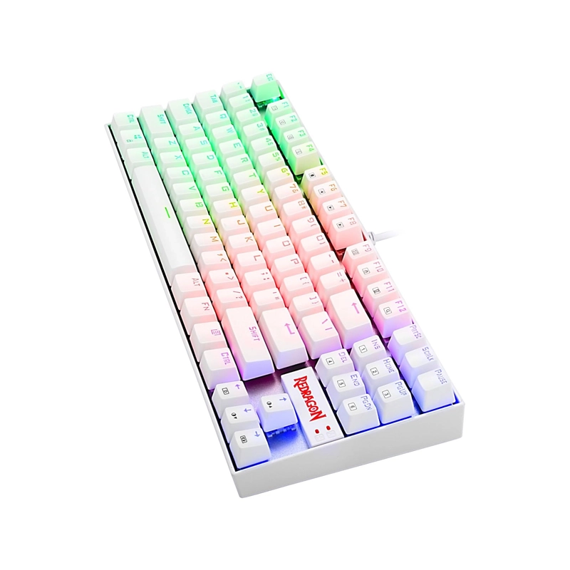 کیبورد مکانیکال گیمینگ ردراگون KUMARA K552 RGB WH سوئیچ آبی 5 کیبورد گیمینگ ردراگون KUMARA K552 RGB WH