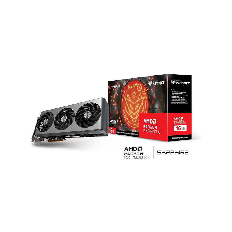 کارت گرافیک سافایر مدل AMD Radeon Nitro+ RX 7800 XT Gaming 16GB 4 Nitro+ RX 7800 XT