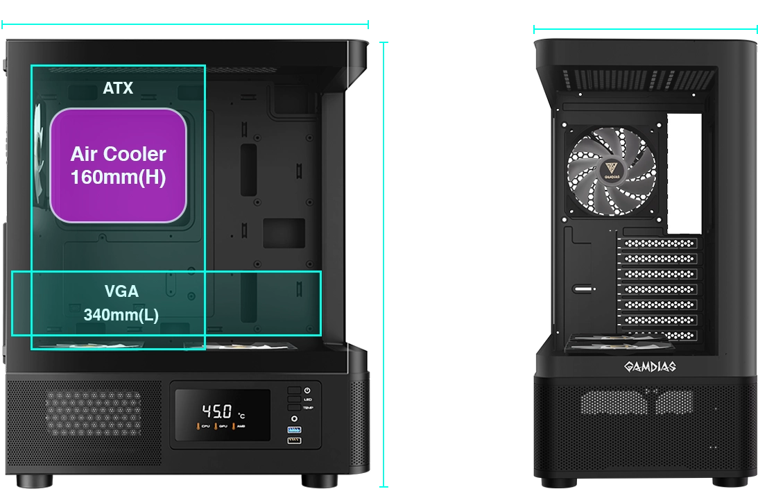 کیس گیم دیاس ATLAS E2 CG 20 ATLAS E2 CG