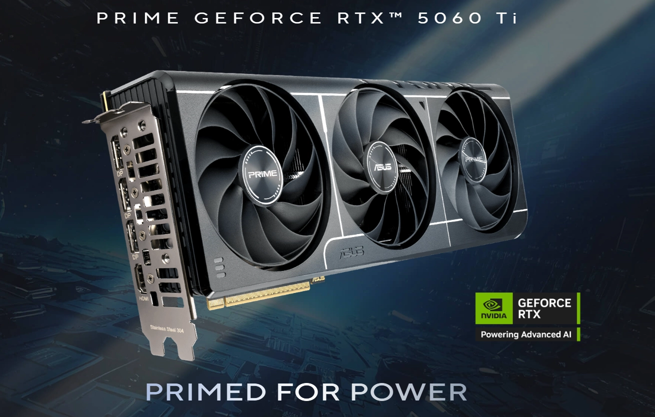 کارت گرافیک ایسوس ASUS PRIME RTX5060TI O16G 13 کارت گرافیک ایسوس ASUS PRIME RTX5060TI O8G