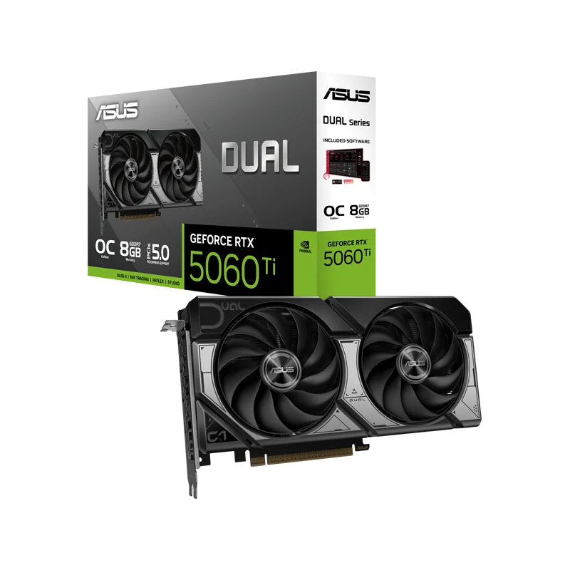 کارت گرافیک ایسوس ASUS DUAL RTX5060TI O8G 1 کارت گرافیک ایسوس ASUS DUAL RTX5060TI O8G