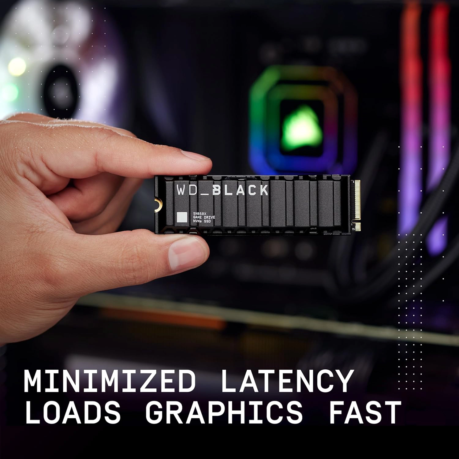 اس اس دی وسترن دیجیتال Black SN850X M.2 2TB With Heatsink 11 WD Black SN850X HS M.2 2T