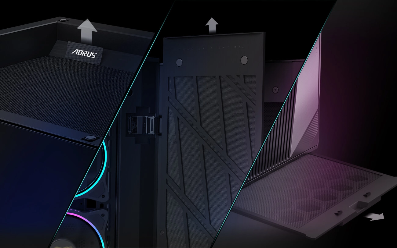 کیس گیگابایت AORUS C500 GLASS 25 GIGABYTE AORUS C500 GLASS