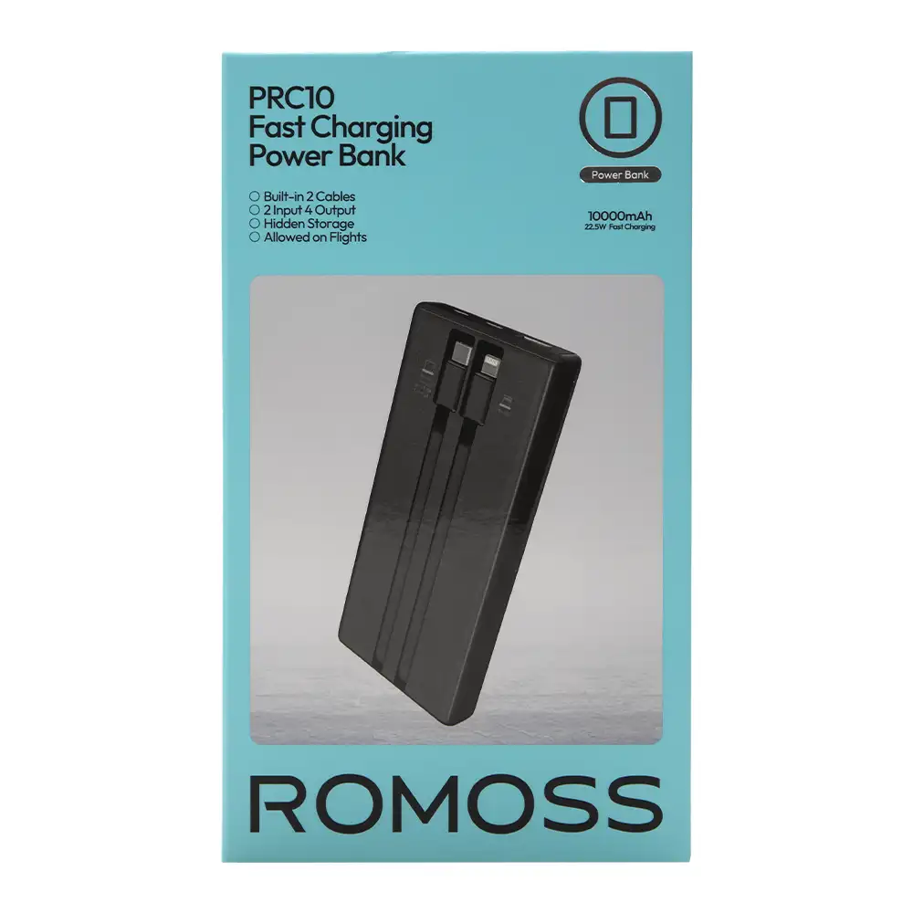 پاوربانک 10000mAh روموس مدل PRC10-171 1 پاوربانک 10000mAh روموس مدل PRC10-171