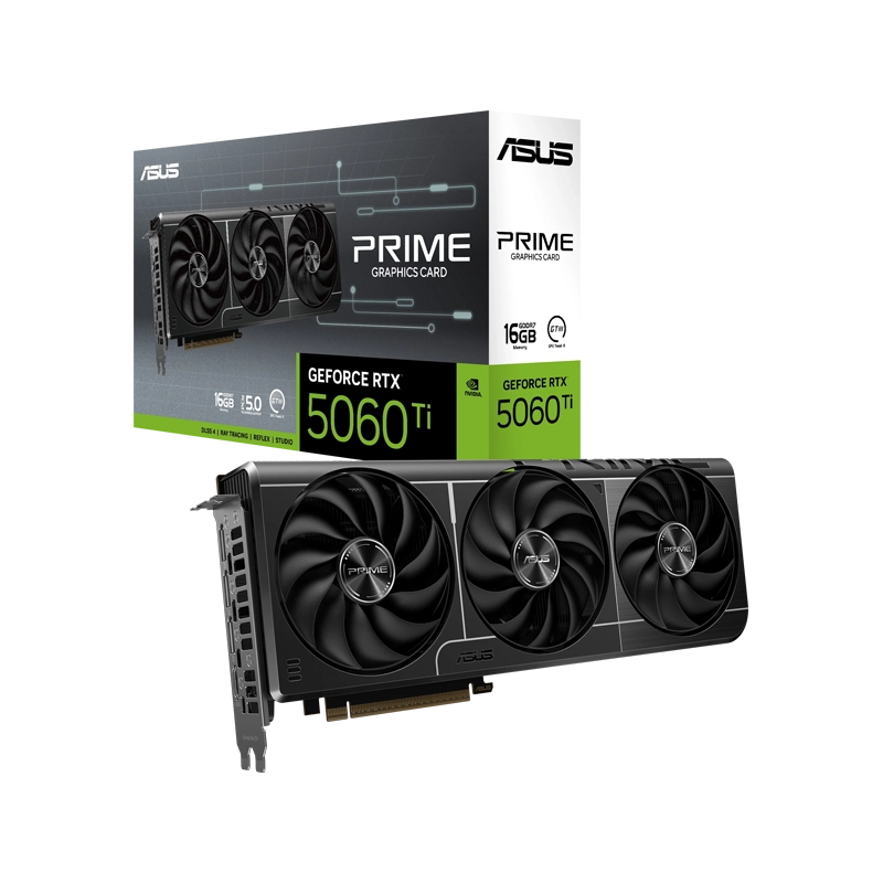 کارت گرافیک ایسوس PRIME GeForce RTX5060 Ti 16GB GDDR7 1 PRIME-RTX5060Ti-16G