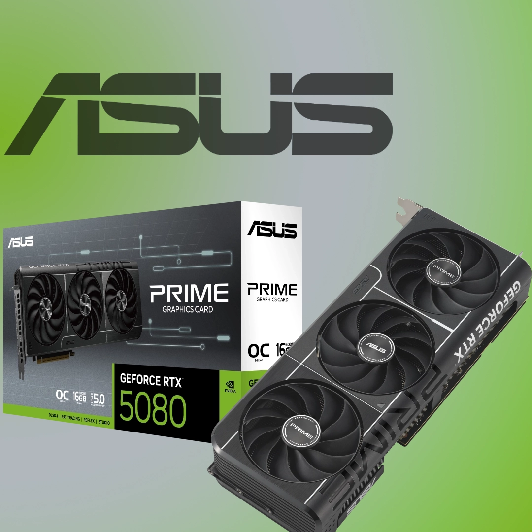 کارت گرافیک ایسوس PRIME GeForce RTX5080 16GB GDDR7 OC Edition 25 PRIME RTX5080 OC 16G