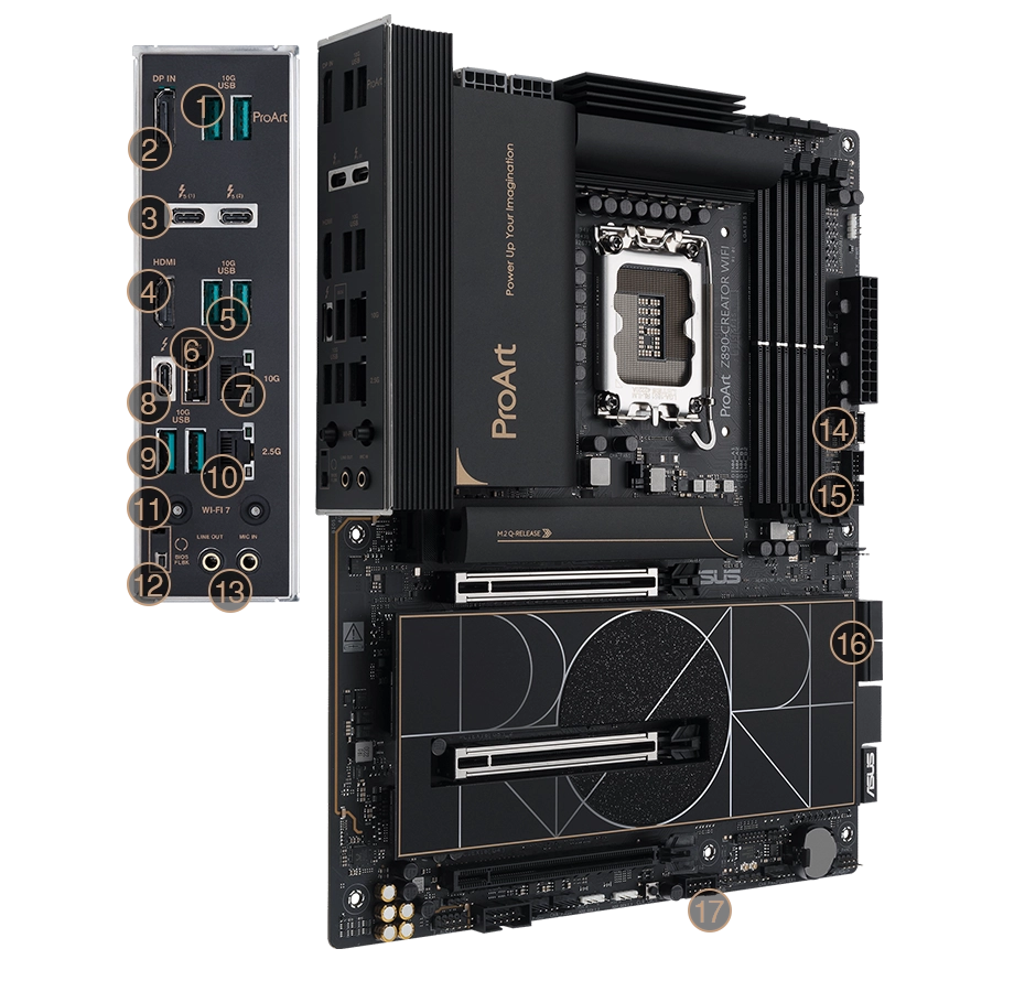 مادربرد ایسوس ProArt Z890-CREATOR WIFI DDR5 12 ProArt Z890-CREATOR WIFI