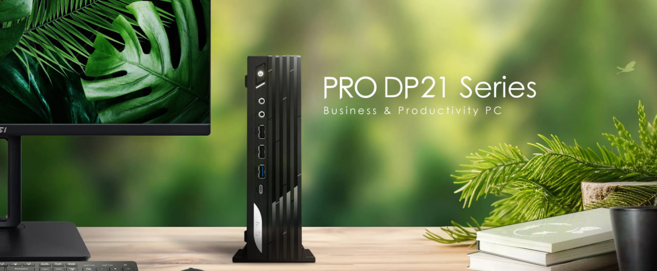 کامپیوتر کوچک ام اس آی مدل PRO DP21 14M Ci5 i5-14400| H610| 8GB 3200| SSD 500GB| Intel UHD 730 19 PRO DP21 14M