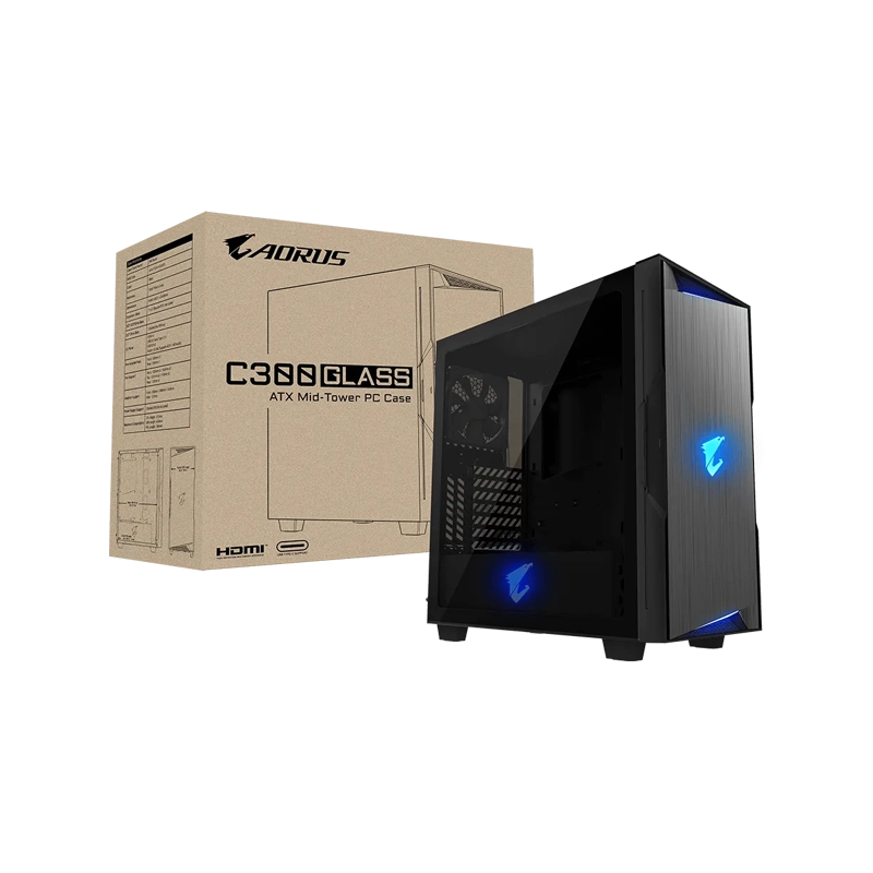 کیس گیگابایت AORUS C300 GLASS 9 کیس AORUS C300 GLASS