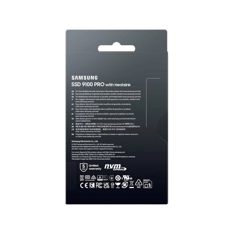 اس اس دی سامسونگ PRO 9100 with Heatsink 1TB 5 PRO 9100 with Heatsink