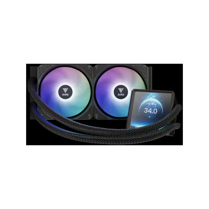 خنک کننده مایع گیم دیاس AURA GL240 LCD ARGB 3 AURA GL240 LCD ARGB