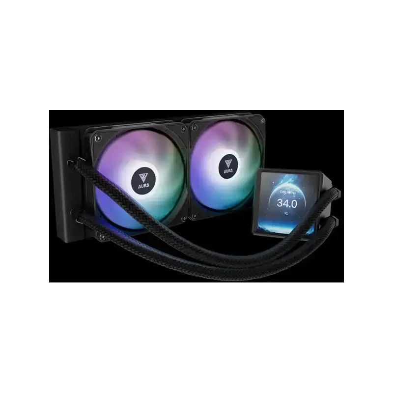خنک کننده مایع گیم دیاس AURA GL240 LCD ARGB 4 AURA GL240 LCD ARGB