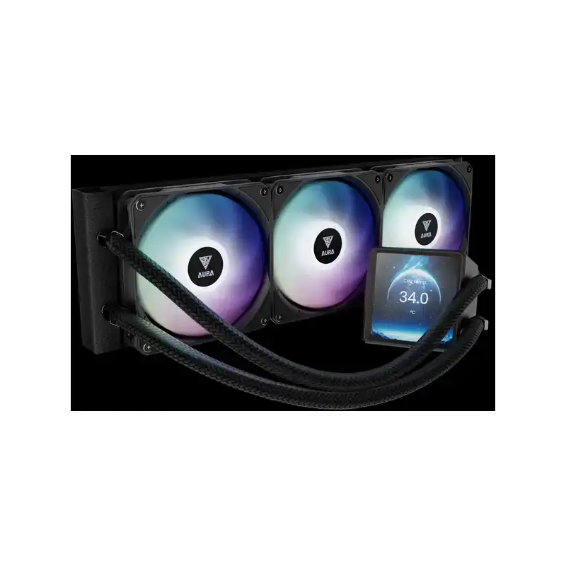 خنک کننده مایع گیم دیاس AURA GL360 LCD ARGB 3 AURA GL360 LCD ARGB