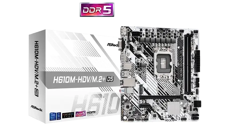 مادربرد ازراک H610M-HDV/M.2 D5 13 H610M-HDVM.2