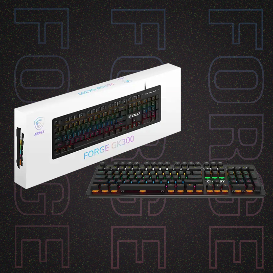 کیبورد مکانیکال گیمینگ ام اس آی FORGE GK300 سوئیچ آبی 11 MSI FORGE GK300