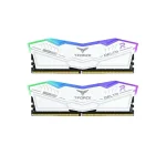 رم تیم گروپ DELTA RGB 32GB (2×16GB) 6000MHz CL38 WHITE 6 TEAMGROUP DELTA RGB
