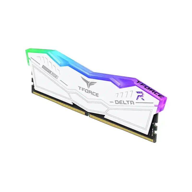 رم تیم گروپ DELTA RGB 32GB (2×16GB) 6000MHz CL38 WHITE 4 TEAMGROUP DELTA RGB